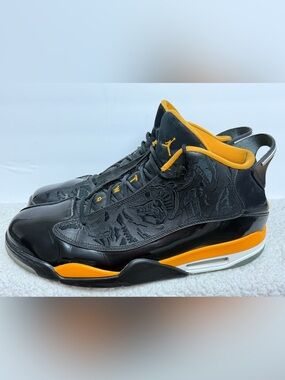 Jordan Dub Zero Black Taxi Nike Basketball Sneakers Men's Size 16 311046-017